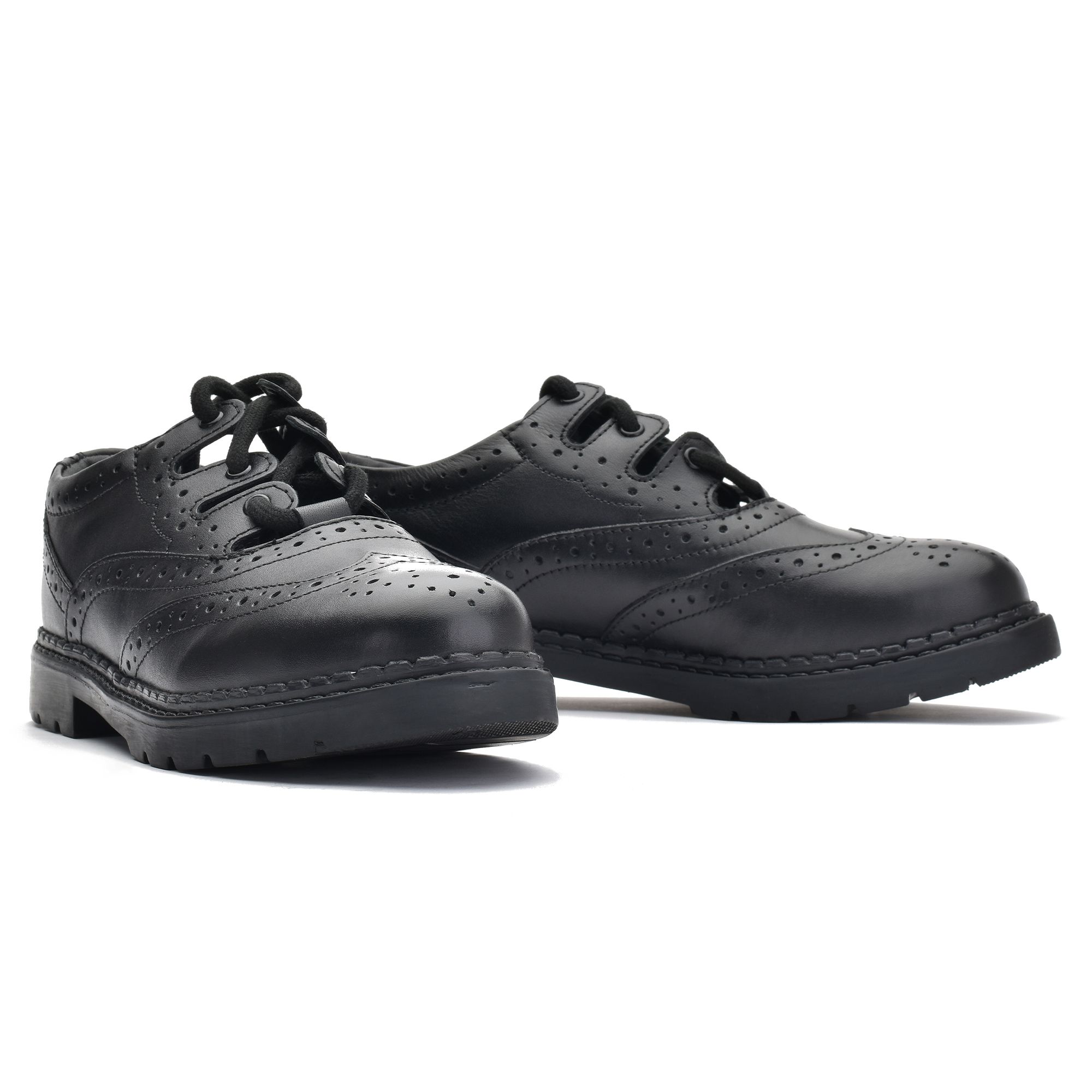 Boys Ghillie Brogues ( Style 008P) - Image 2