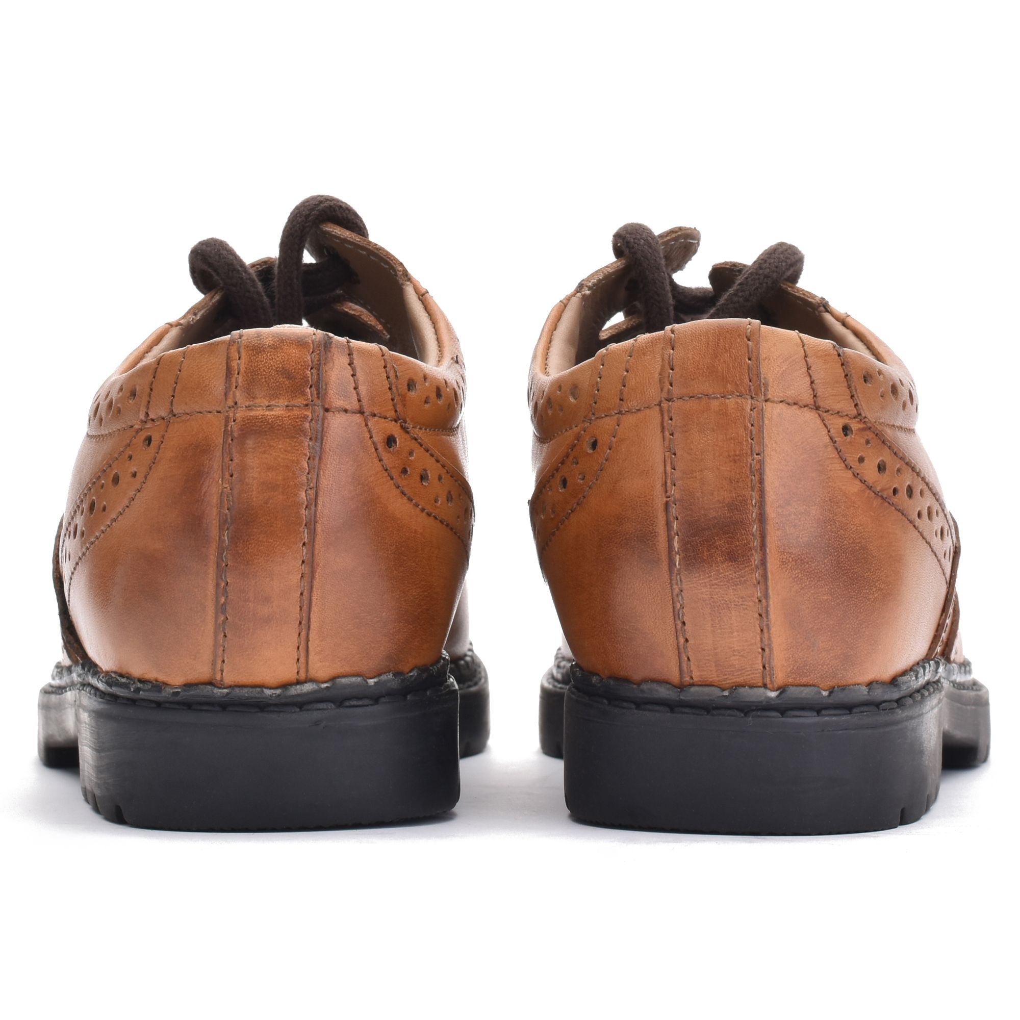 Boys Brown Ghillie Brogues ( Style 008) - Image 4